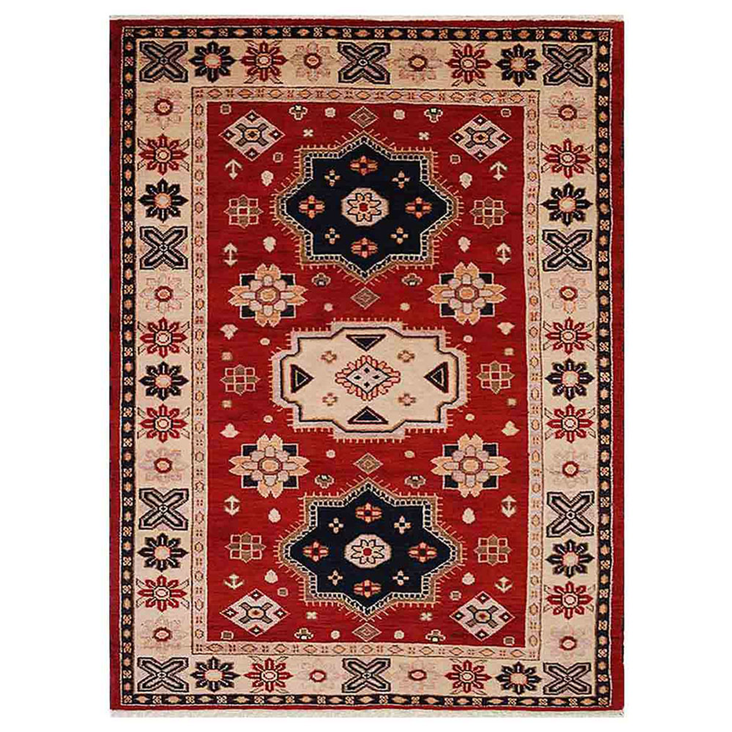 Colorful Classics Collection: Hand Knotted Afghan Wool And Silk Area Rugs and Runners (Assorted Colors, Patterns and Sizes)