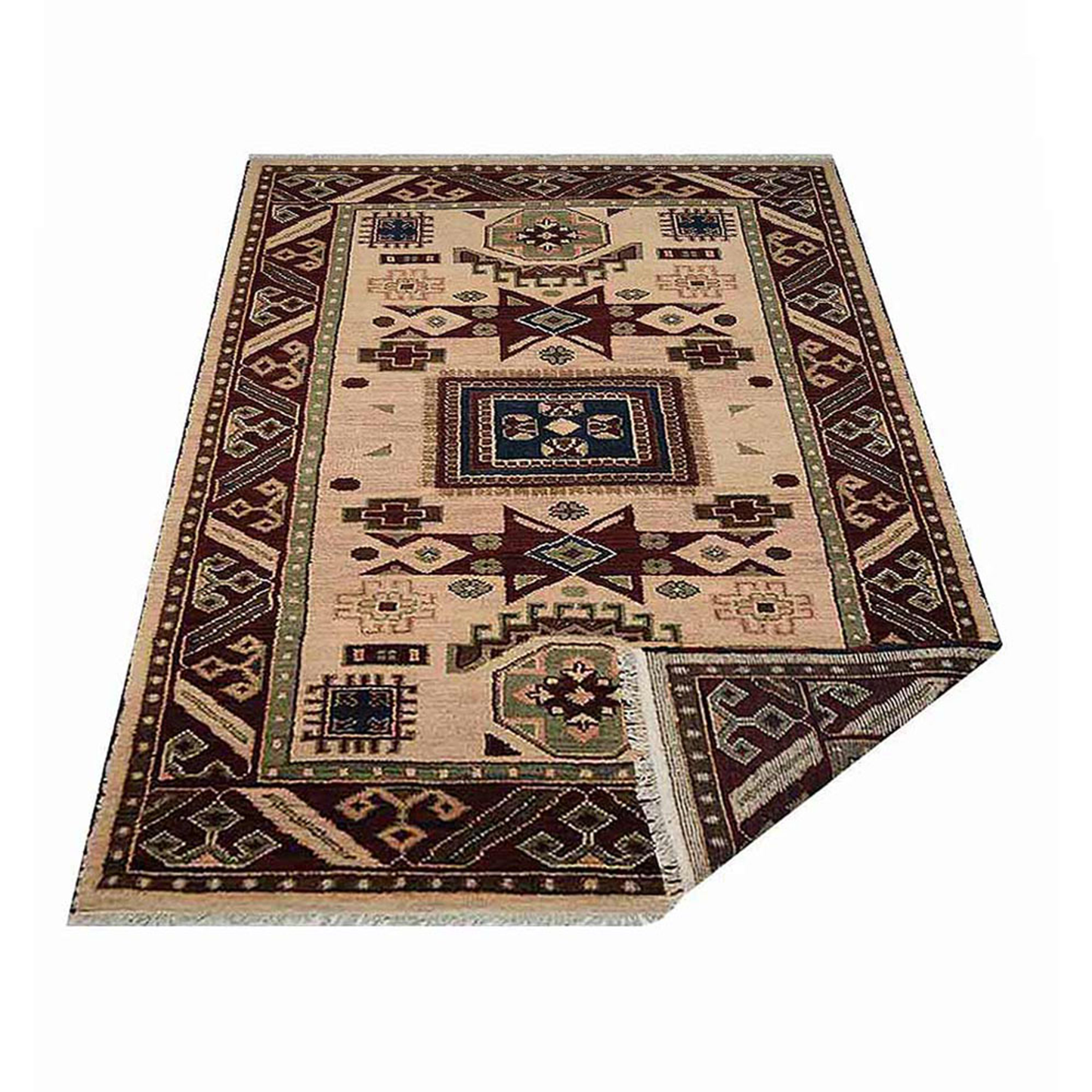 Colorful Classics Collection: Hand Knotted Afghan Wool And Silk Area Rugs and Runners (Assorted Colors, Patterns and Sizes)