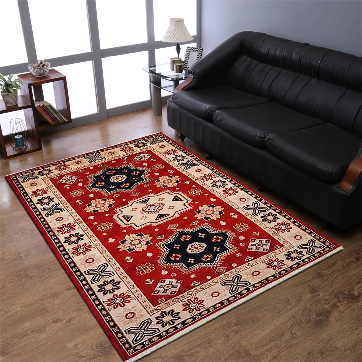 Hand-Knotted Afghan Wool And Silk Area Rugs - ASSORTED PATTERNS, COLORS AND SIZES