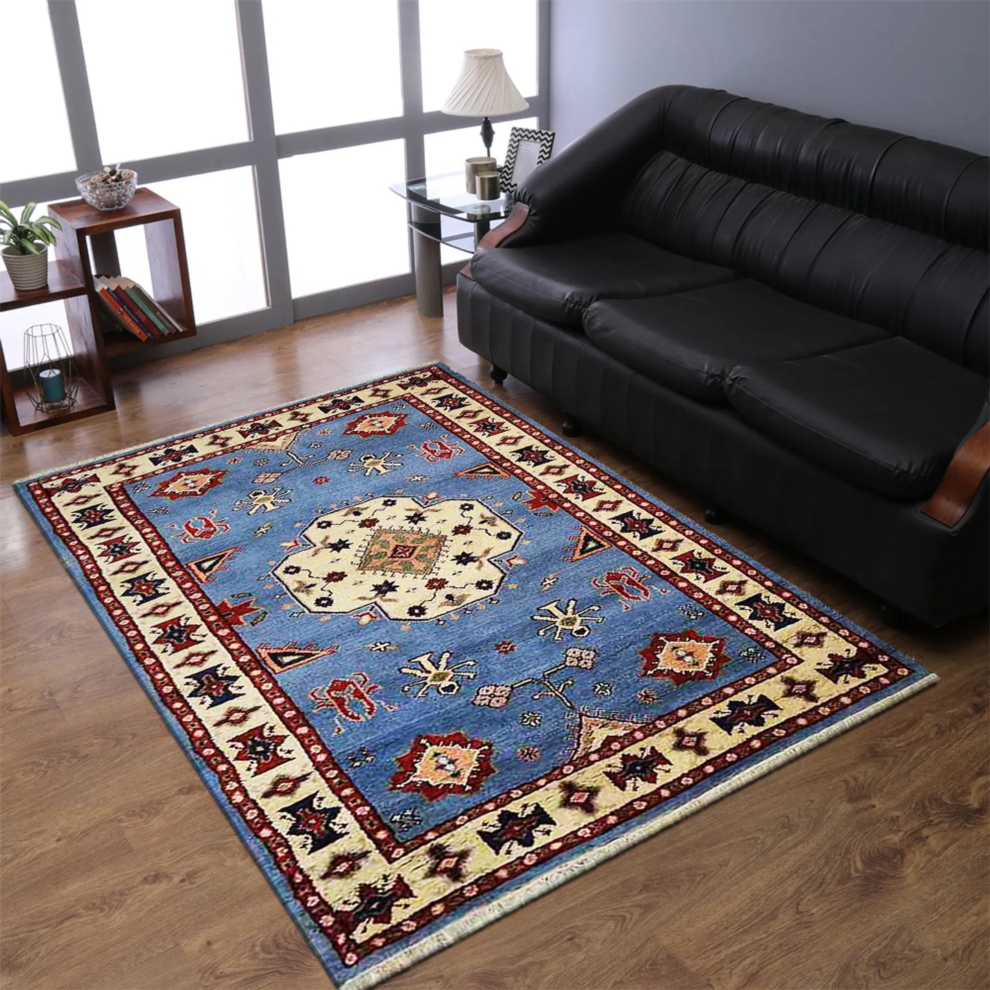 Hand-Knotted Afghan Wool And Silk Area Rugs - ASSORTED PATTERNS, COLORS AND SIZES