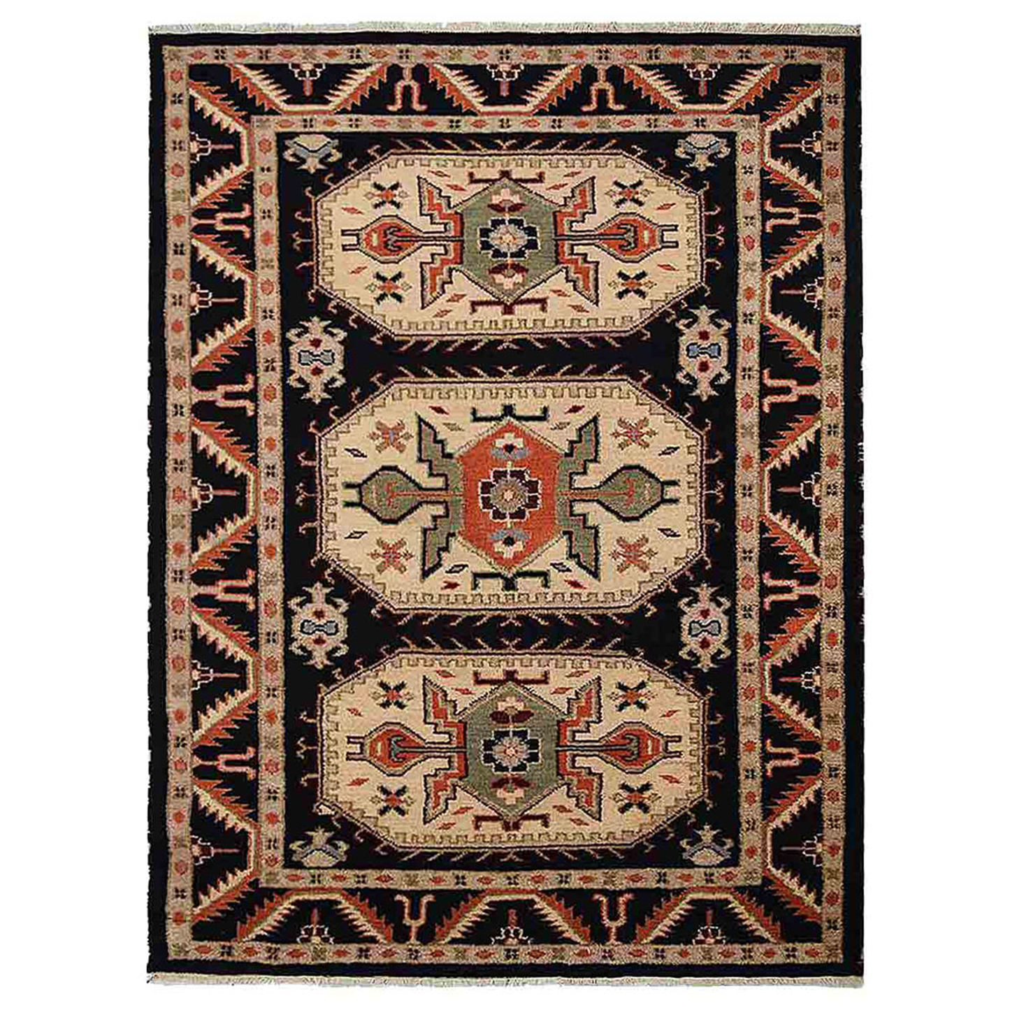 Colorful Classics Collection: Hand Knotted Afghan Wool And Silk Area Rugs and Runners (Assorted Colors, Patterns and Sizes)