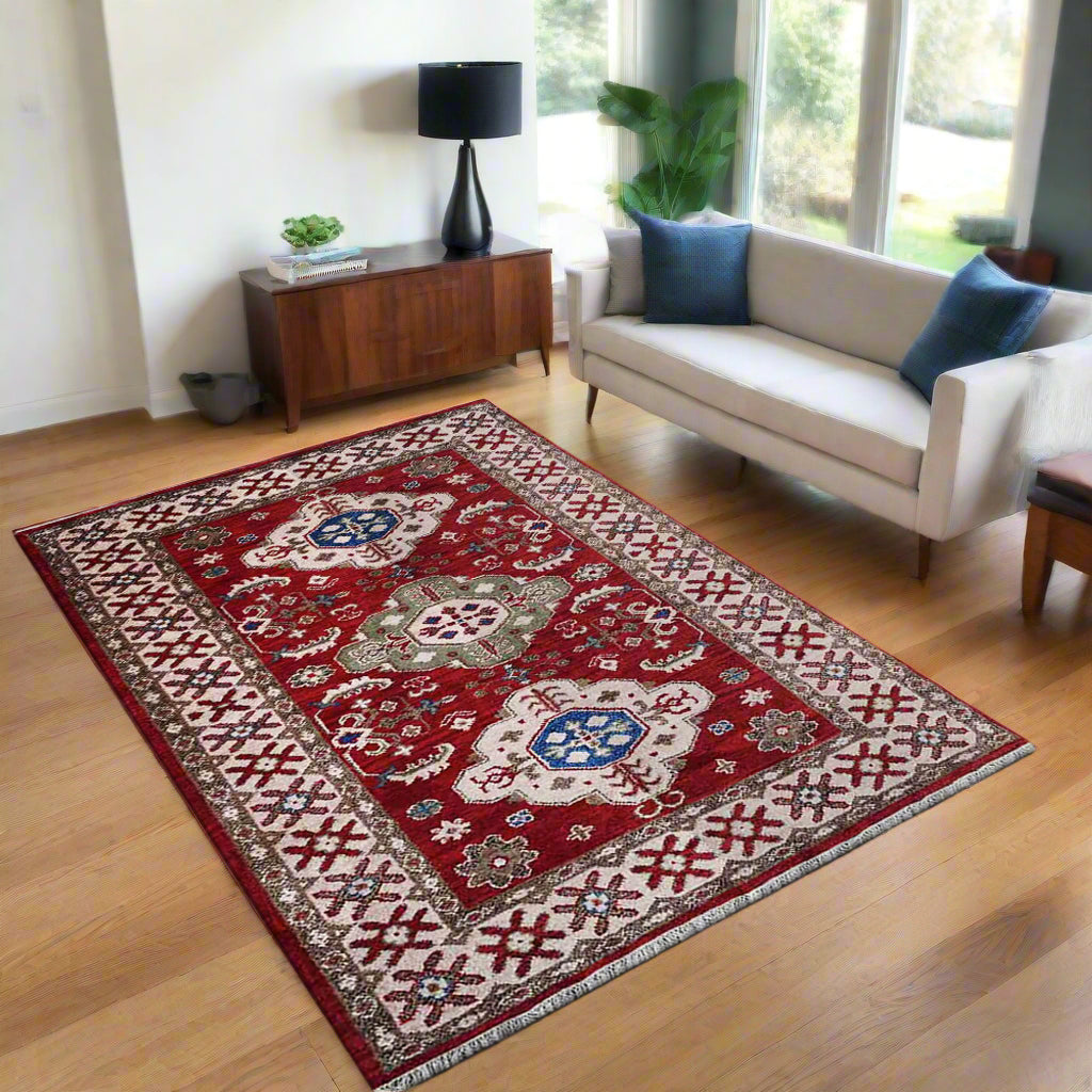 Hand Knotted Afghan Wool And Silk Area Rugs and Runners - Assorted Colors, Patterns and Sizes