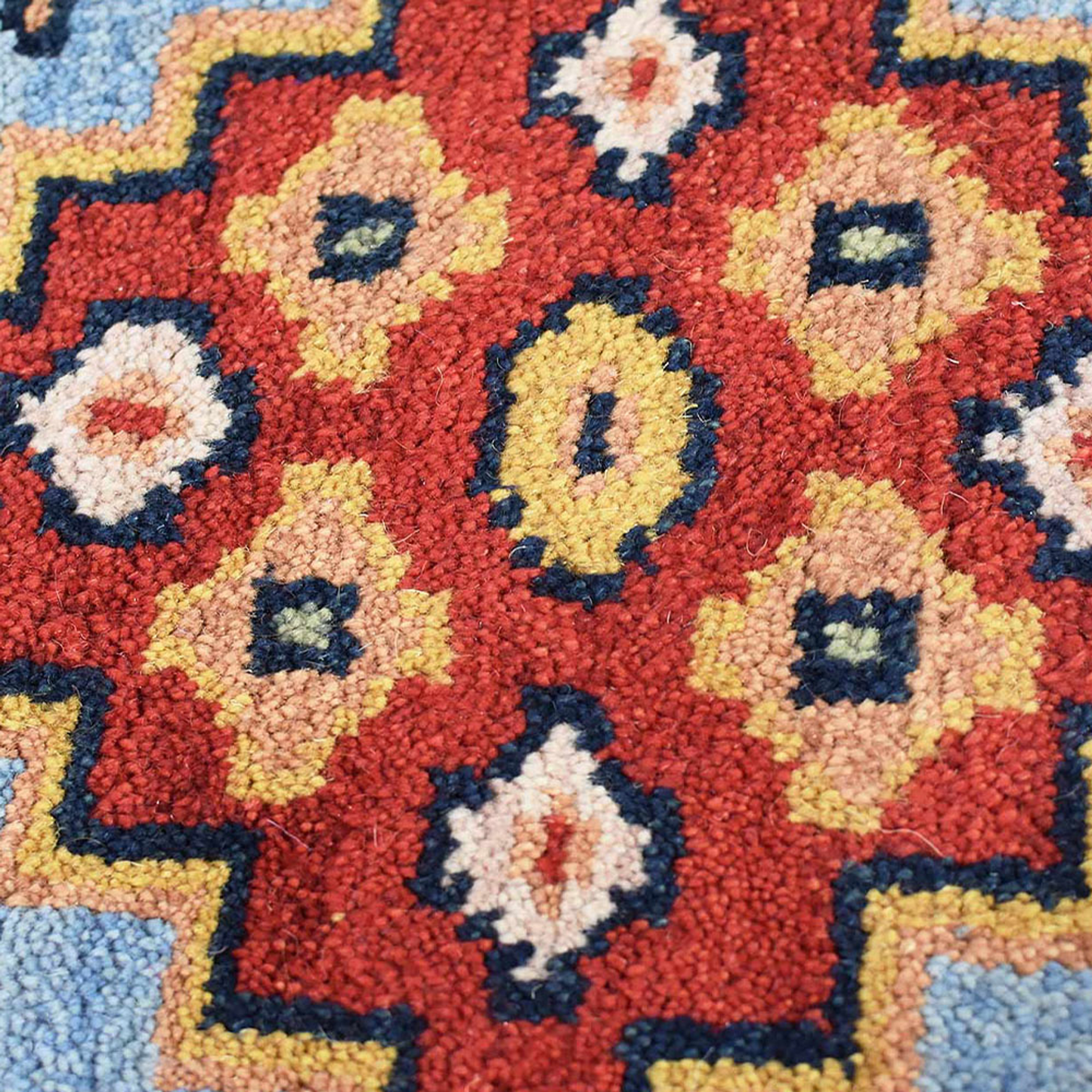 Colorful Classics Collection: Hand Knotted Afghan Wool And Silk Area Rugs and Runners (Assorted Colors, Patterns and Sizes)