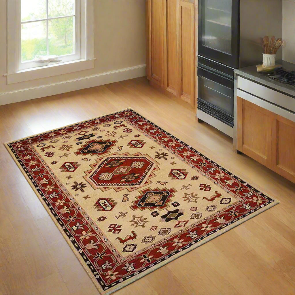 Hand Knotted Afghan Wool And Silk Area Rugs and Runners - Assorted Colors, Patterns and Sizes