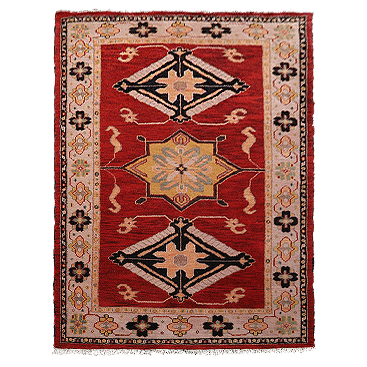 Colorful Classics Collection: Hand Knotted Afghan Wool And Silk Area Rugs and Runners (Assorted Colors, Patterns and Sizes)