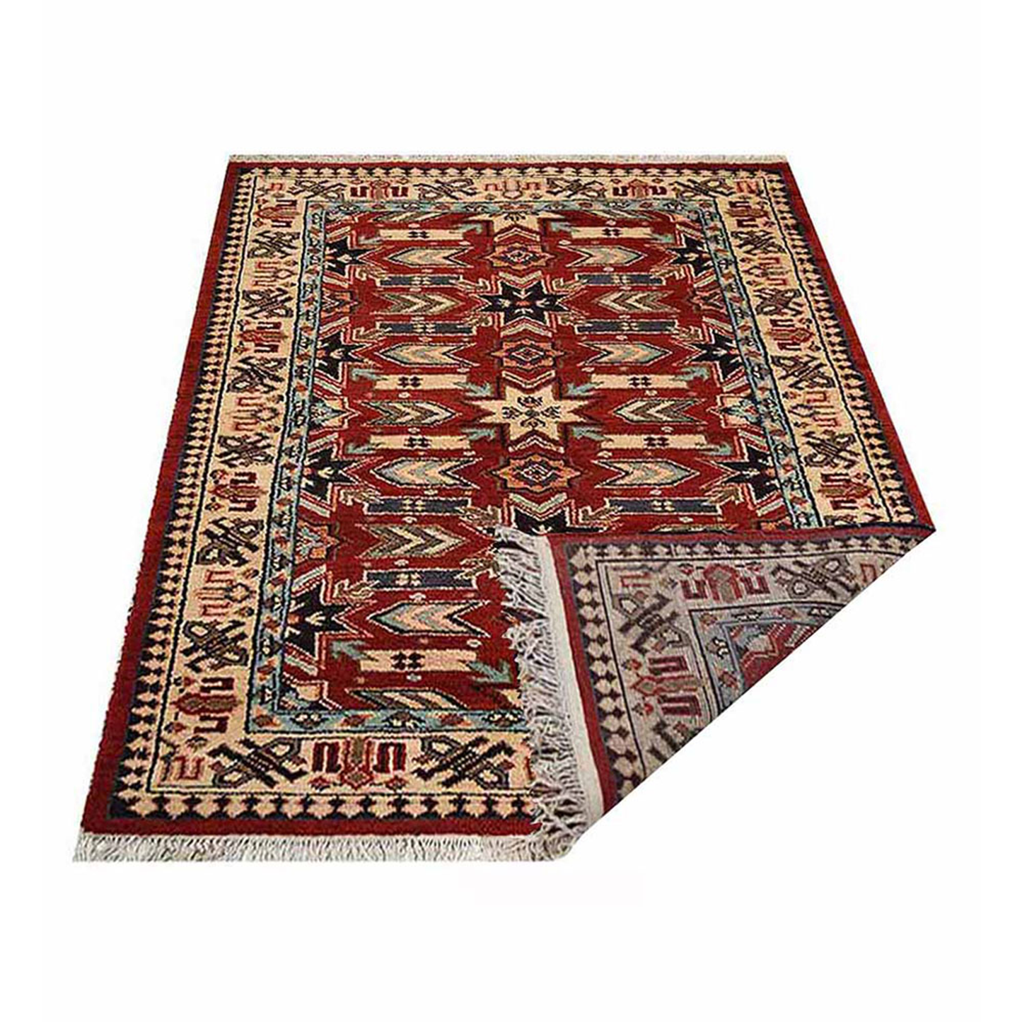 Colorful Classics Collection: Hand Knotted Afghan Wool And Silk Area Rugs and Runners (Assorted Colors, Patterns and Sizes)