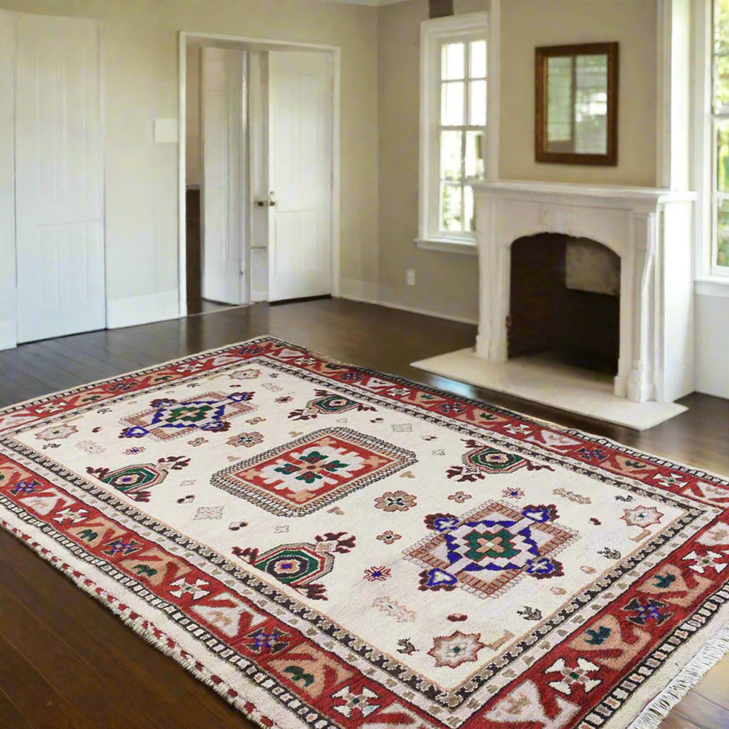 Hand Knotted Afghan Wool And Silk Area Rugs and Runners - Assorted Colors, Patterns and Sizes