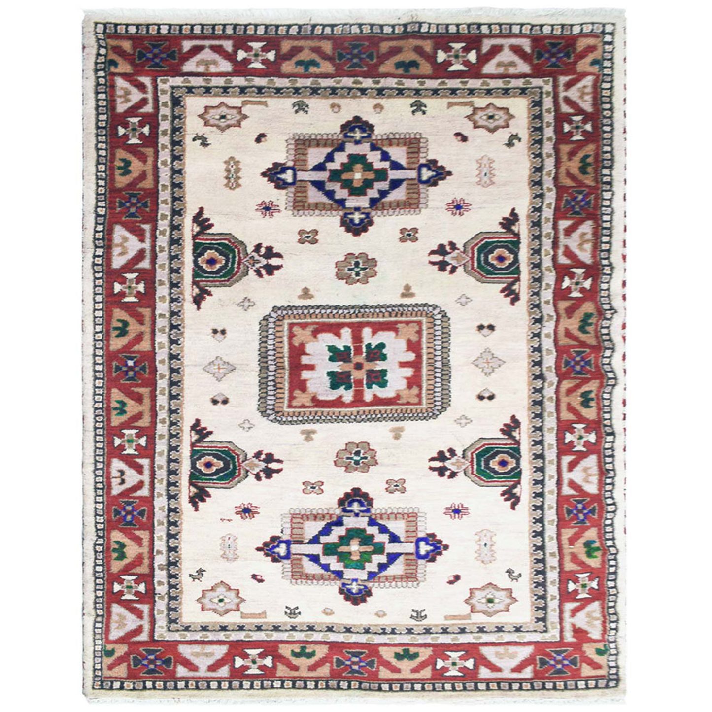 Colorful Classics Collection: Hand Knotted Afghan Wool And Silk Area Rugs and Runners (Assorted Colors, Patterns and Sizes)