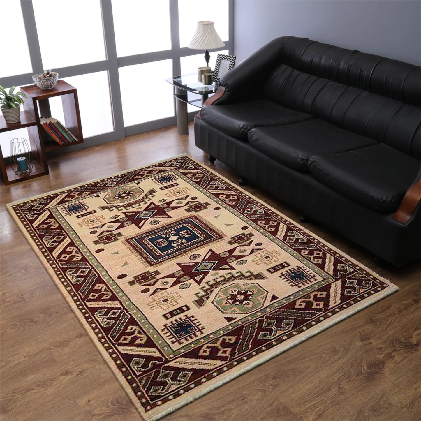 Hand-Knotted Afghan Wool And Silk Area Rugs - ASSORTED PATTERNS, COLORS AND SIZES