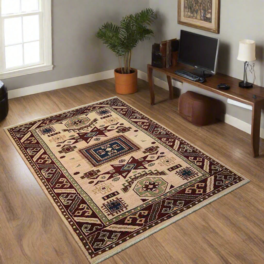 Hand Knotted Afghan Wool And Silk Area Rugs and Runners - Assorted Colors, Patterns and Sizes