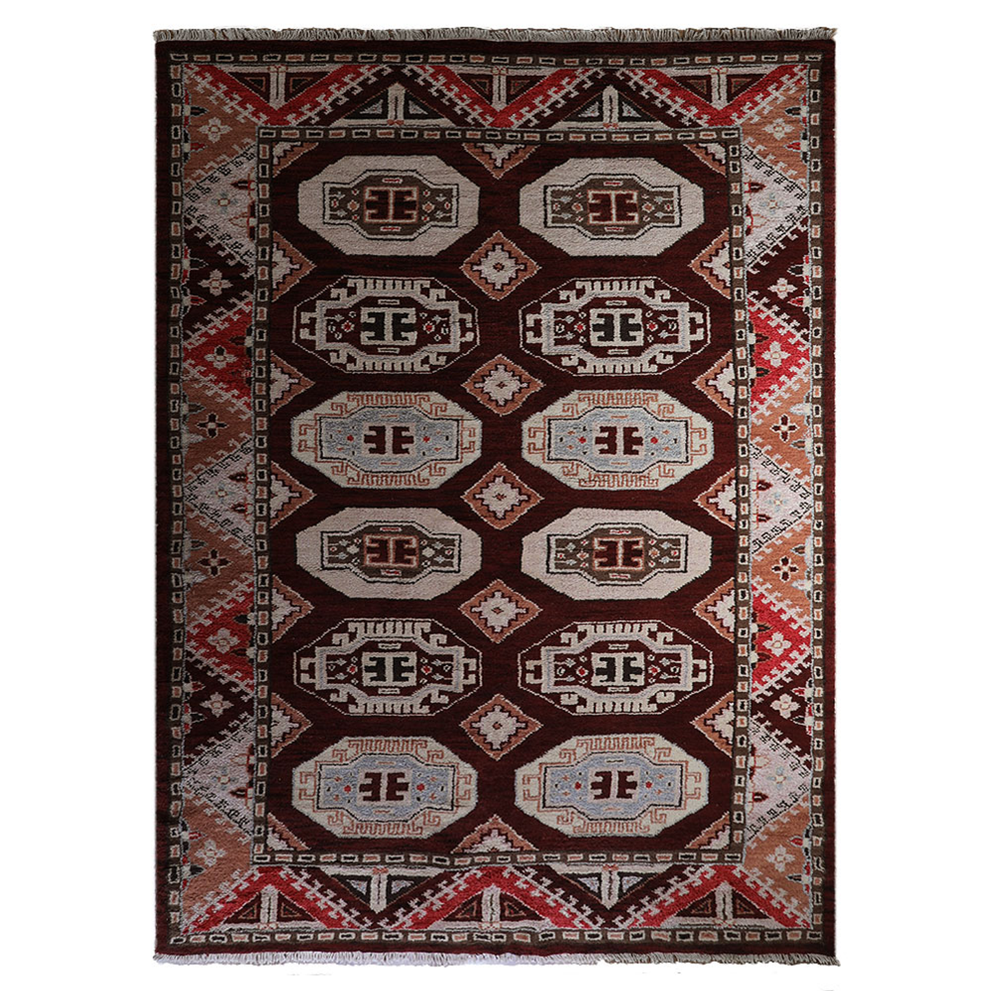 Colorful Classics Collection: Hand Knotted Afghan Wool And Silk Area Rugs and Runners (Assorted Colors, Patterns and Sizes)