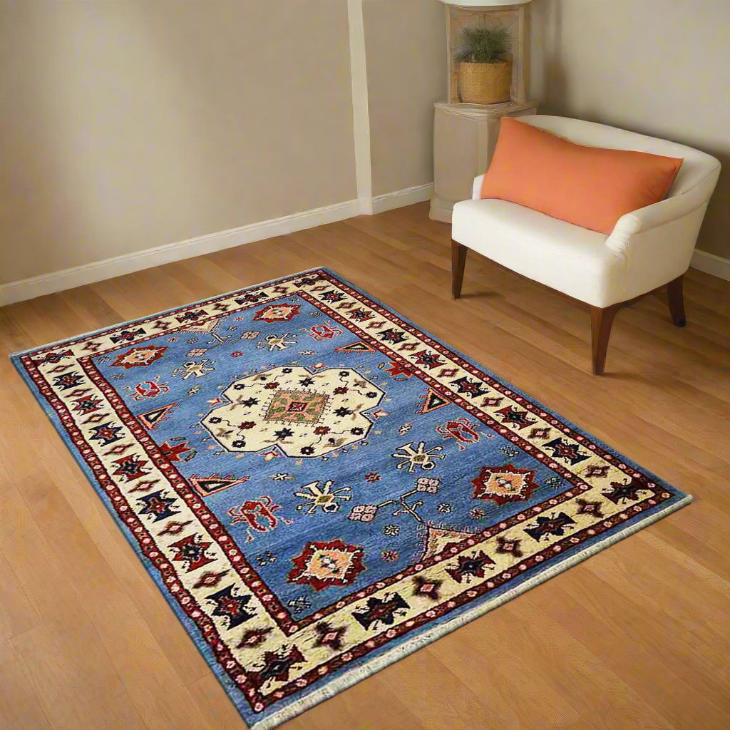 Hand Knotted Afghan Wool And Silk Area Rugs and Runners - Assorted Colors, Patterns and Sizes