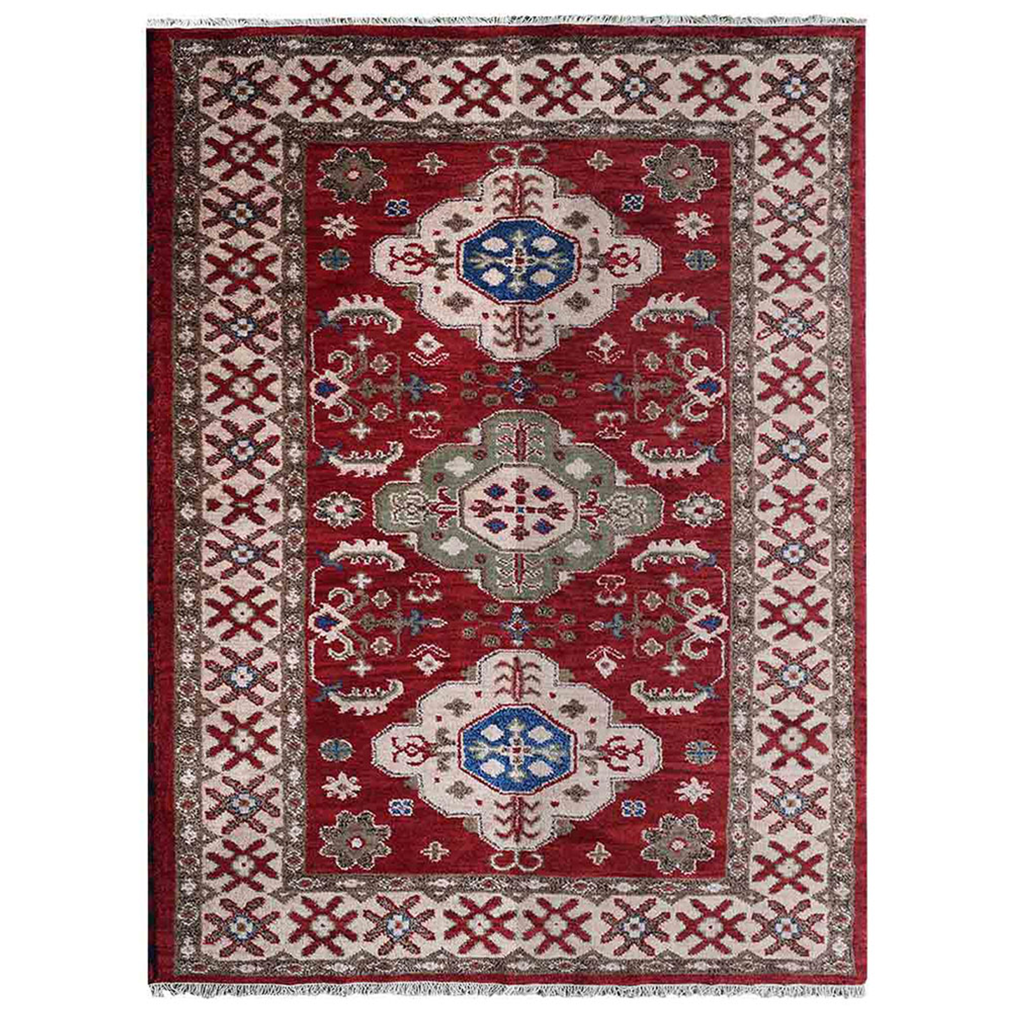 Colorful Classics Collection: Hand Knotted Afghan Wool And Silk Area Rugs and Runners (Assorted Colors, Patterns and Sizes)