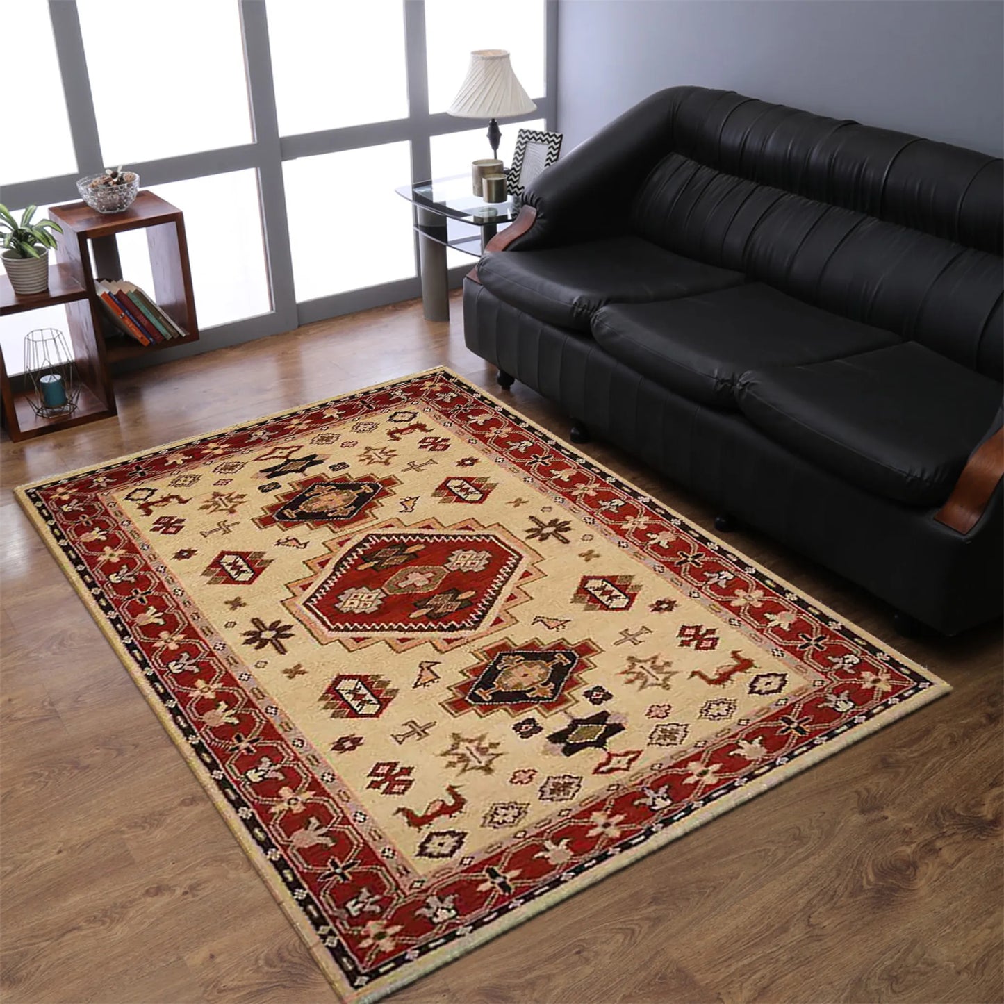 Hand-Knotted Afghan Wool And Silk Area Rugs - ASSORTED PATTERNS, COLORS AND SIZES