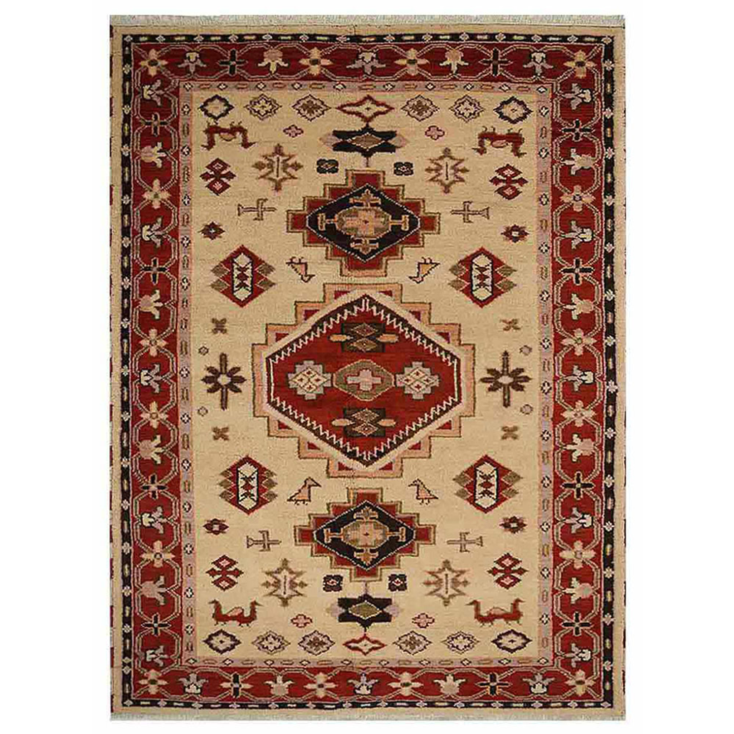 Colorful Classics Collection: Hand Knotted Afghan Wool And Silk Area Rugs and Runners (Assorted Colors, Patterns and Sizes)