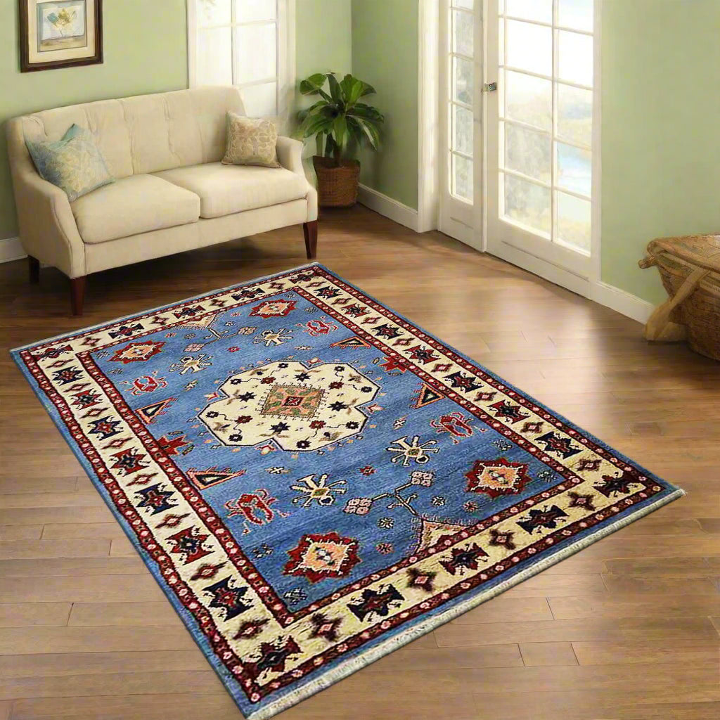 Hand Knotted Afghan Wool And Silk Area Rugs and Runners - Assorted Colors, Patterns and Sizes