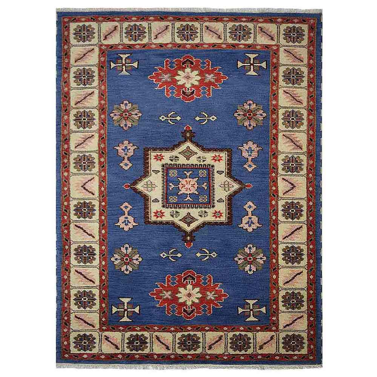 Colorful Classics Collection: Hand Knotted Afghan Wool And Silk Area Rugs and Runners (Assorted Colors, Patterns and Sizes)