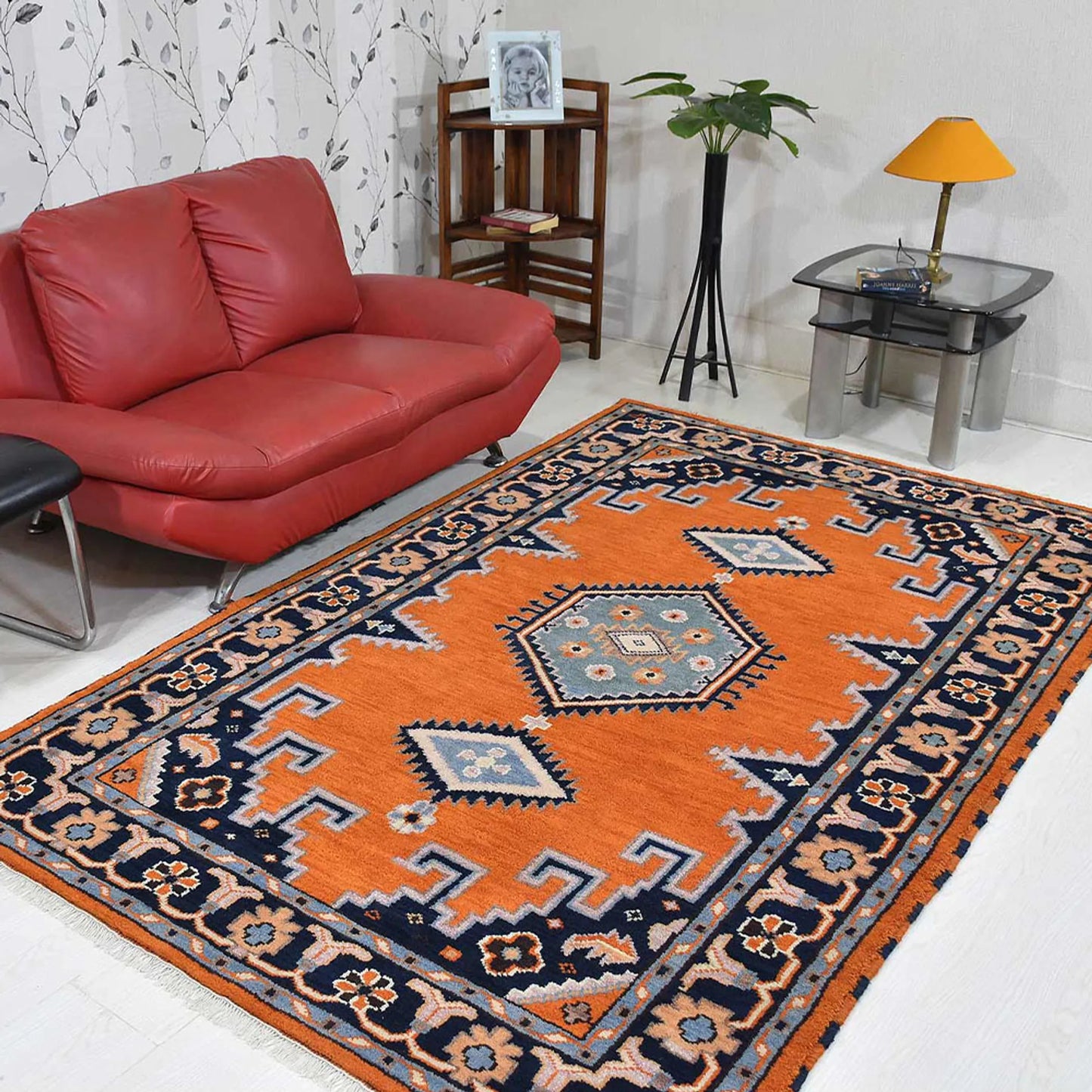 Hand-Knotted Afghan Wool And Silk Area Rugs - ASSORTED PATTERNS, COLORS AND SIZES