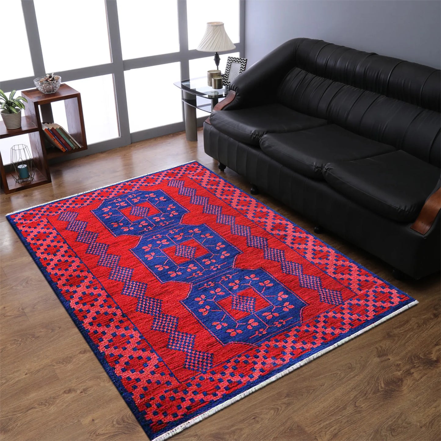 Hand-Knotted Afghan Wool And Silk Area Rugs - ASSORTED PATTERNS, COLORS AND SIZES