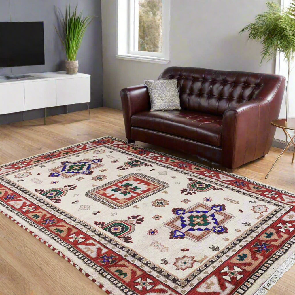 Hand Knotted Afghan Wool And Silk Area Rugs and Runners - Assorted Colors, Patterns and Sizes