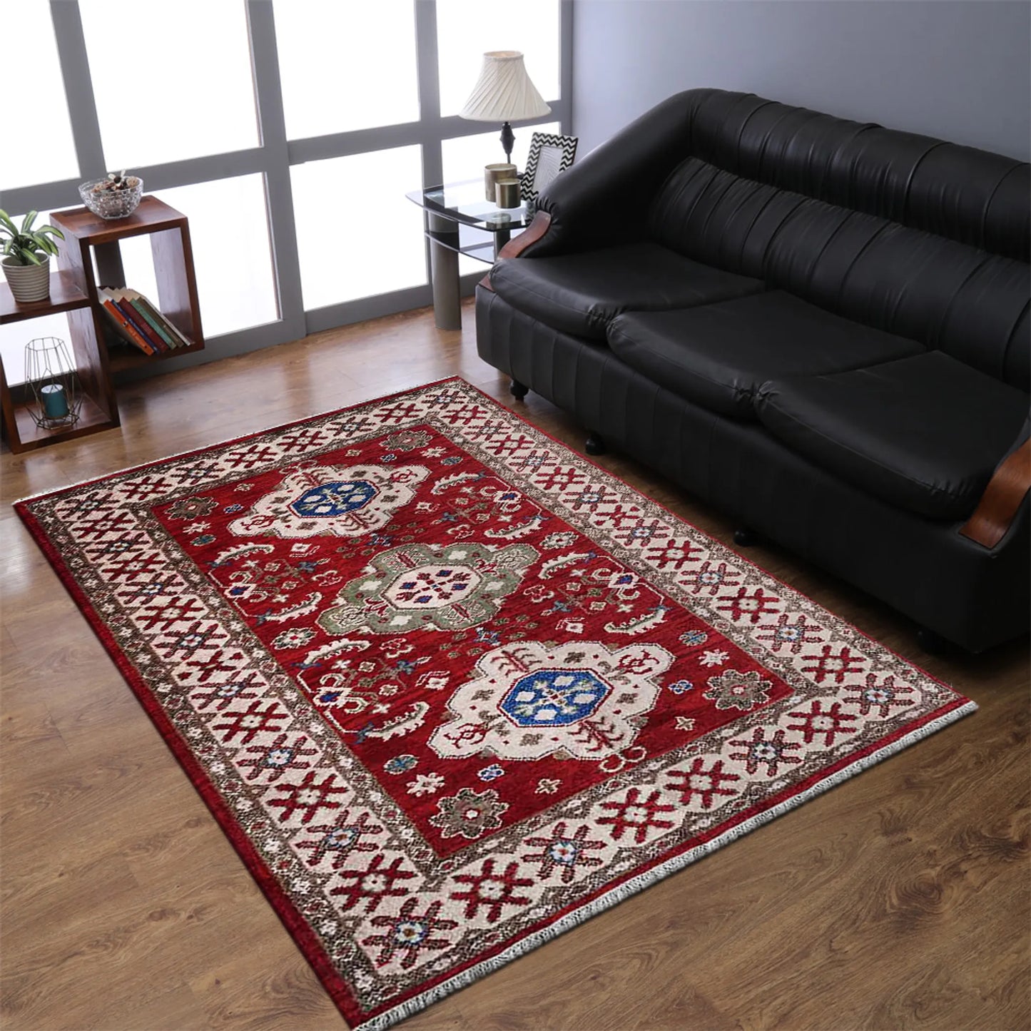 Hand-Knotted Afghan Wool And Silk Area Rugs - ASSORTED PATTERNS, COLORS AND SIZES