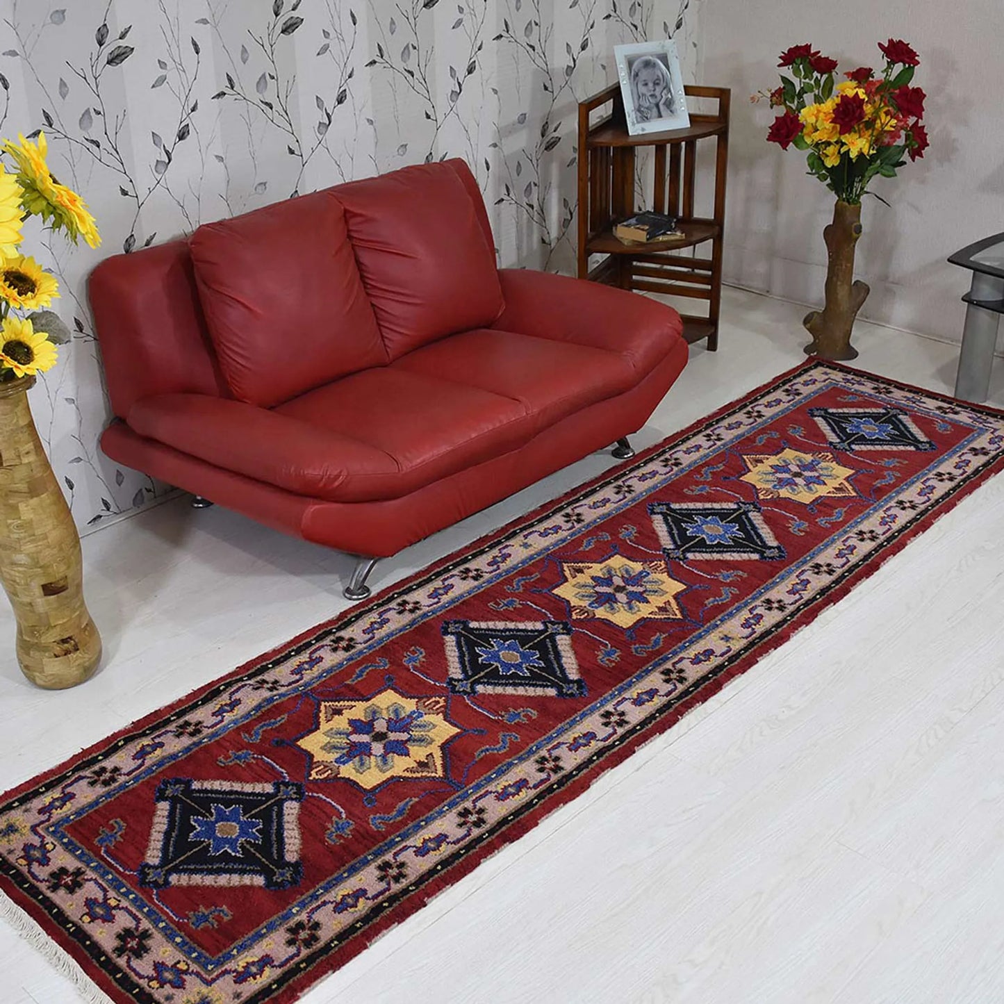 Hand-Knotted Afghan Wool And Silk Area Rugs - ASSORTED PATTERNS, COLORS AND SIZES