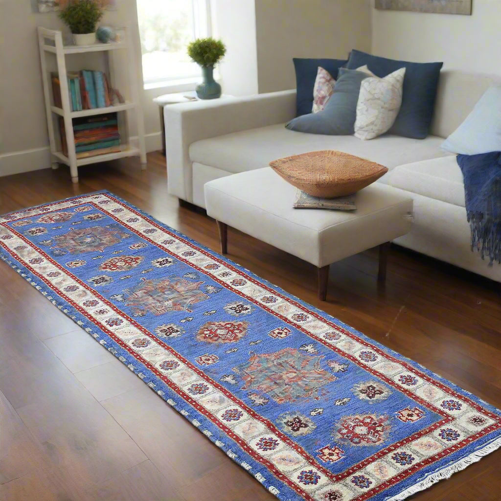 Hand Knotted Afghan Wool And Silk Area Rugs and Runners - Assorted Colors, Patterns and Sizes