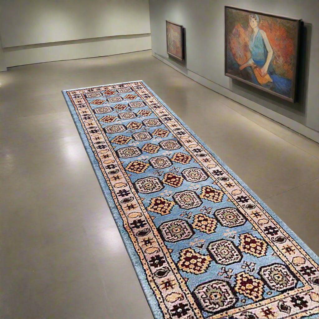 Hand Knotted Afghan Wool And Silk Area Rugs and Runners - Assorted Colors, Patterns and Sizes