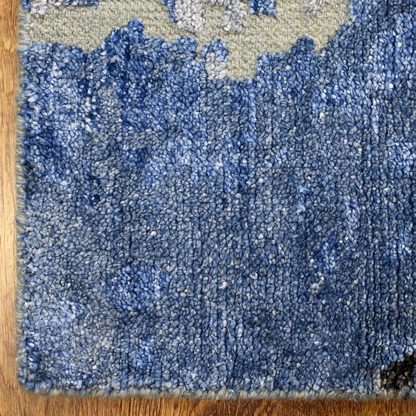 Hand Knotted Bamboo Silk and Wool Area Rug - Assorted Colors and Sizes