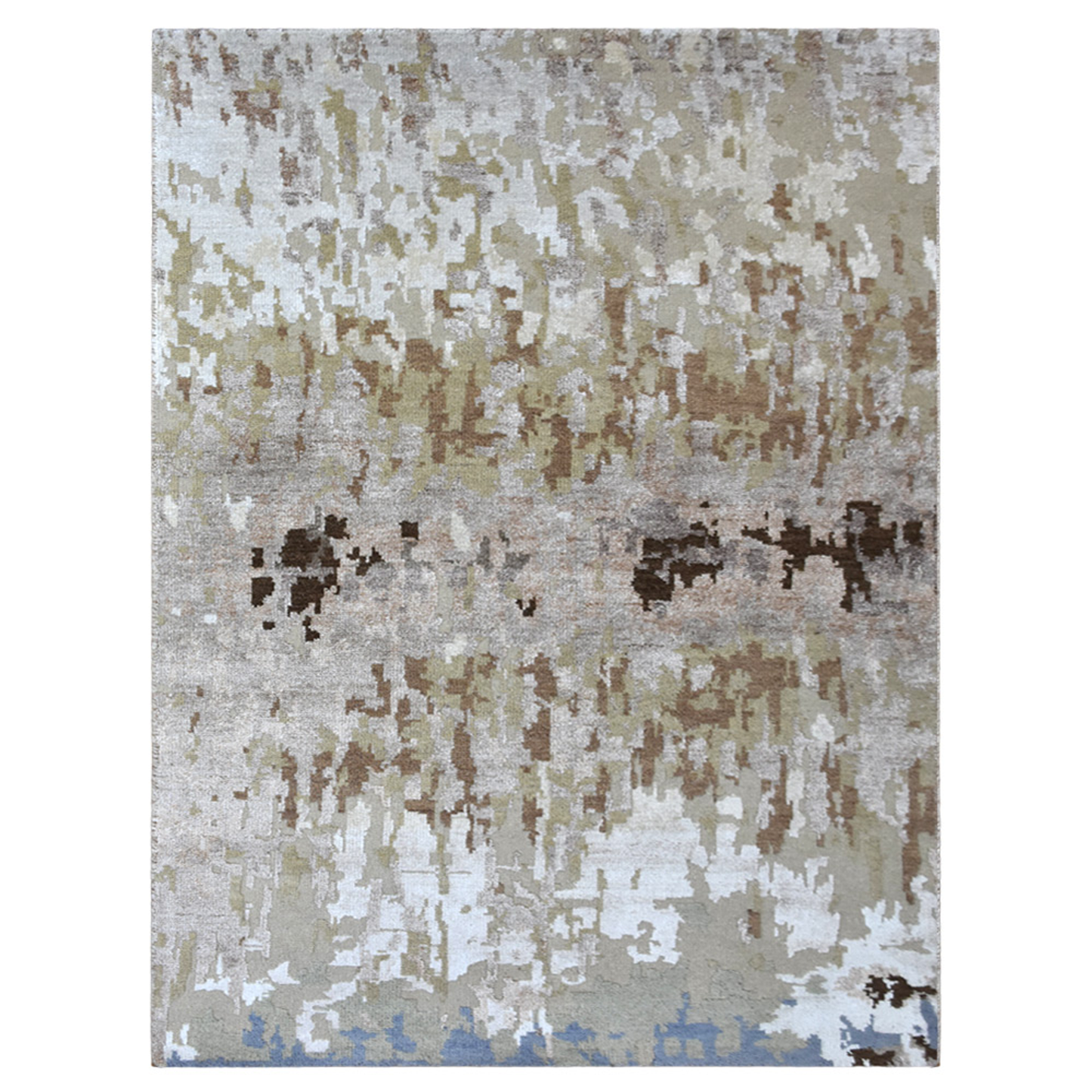 Abstracts Collection: Hand Knotted Bamboo Silk and Wool Area Rugs (Assorted Colors, Patterns and Sizes)