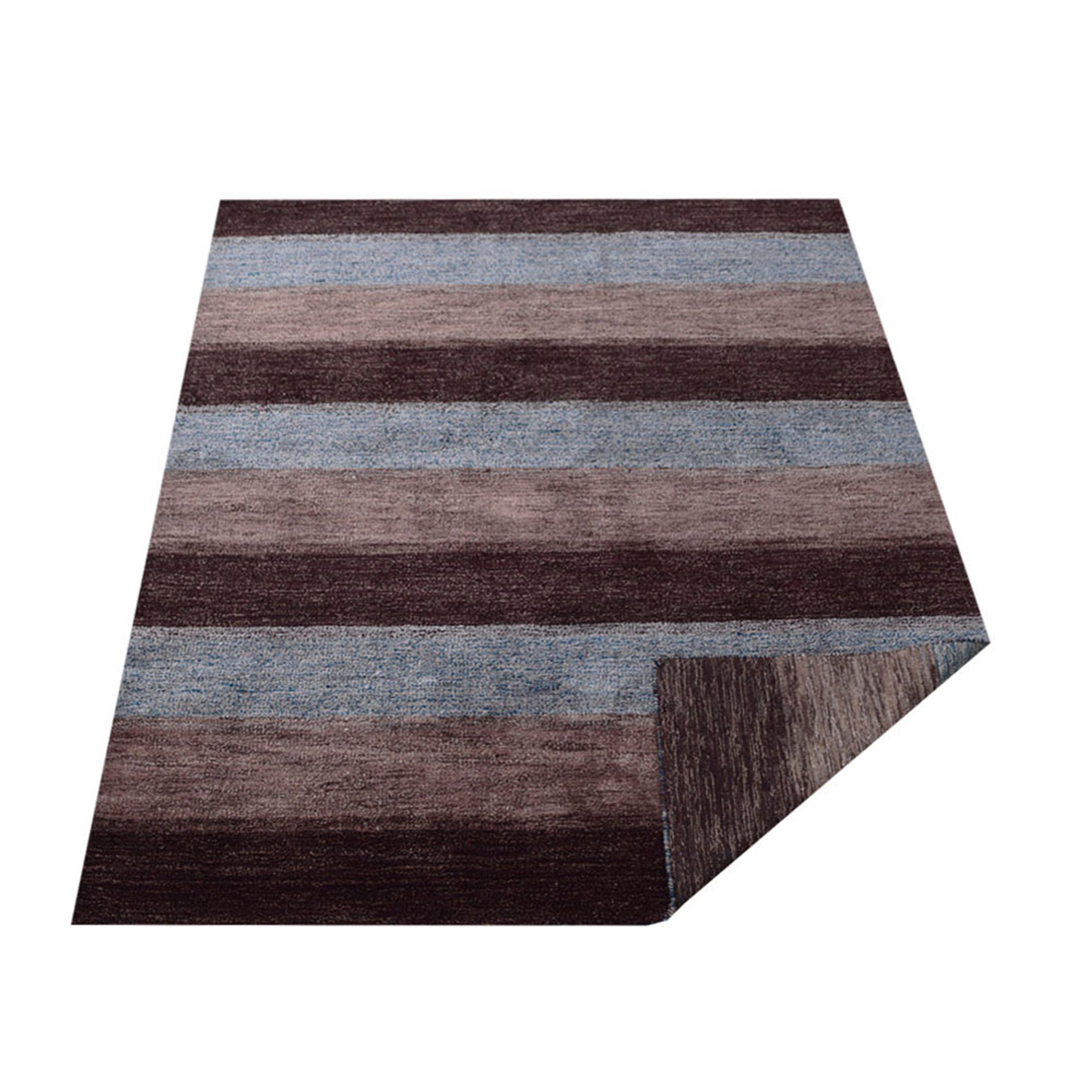 Solids, Stripes & Subtle Patterns Collection: Hand Knotted Loom Silk Area Rugs (Assorted Colors, Patterns and Sizes)