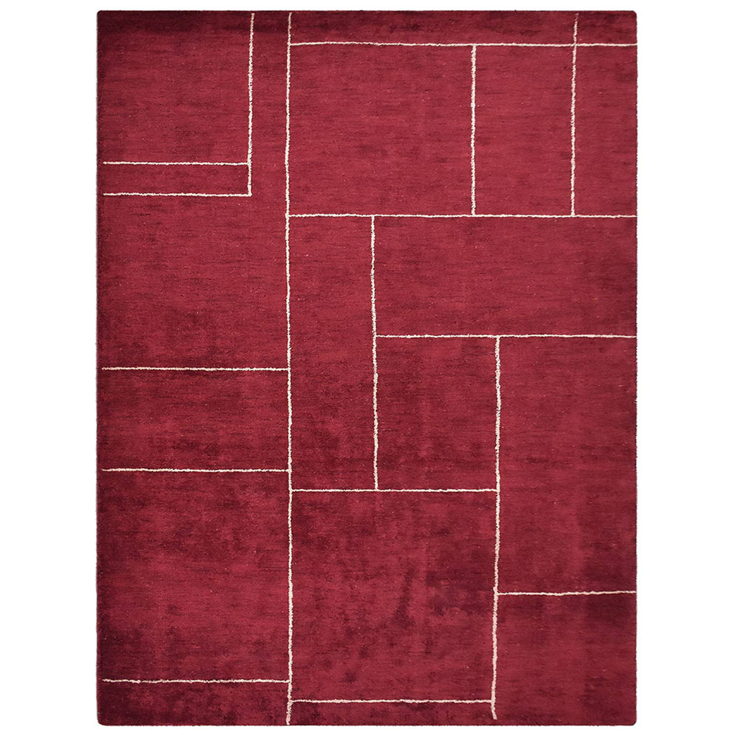 Solids, Stripes & Subtle Patterns Collection: Hand Knotted Loom Silk Area Rugs (Assorted Colors, Patterns and Sizes)