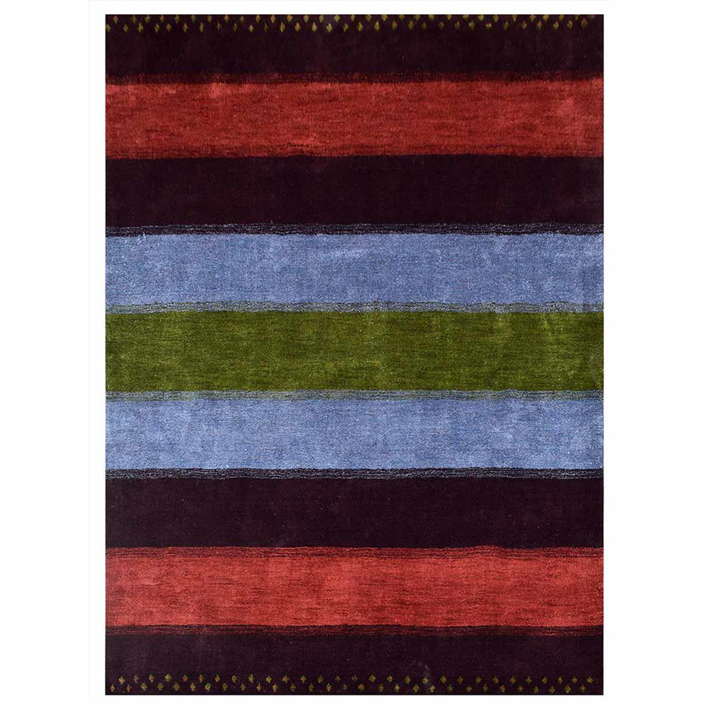 Solids, Stripes & Subtle Patterns Collection: Hand Knotted Loom Silk Area Rugs (Assorted Colors, Patterns and Sizes)