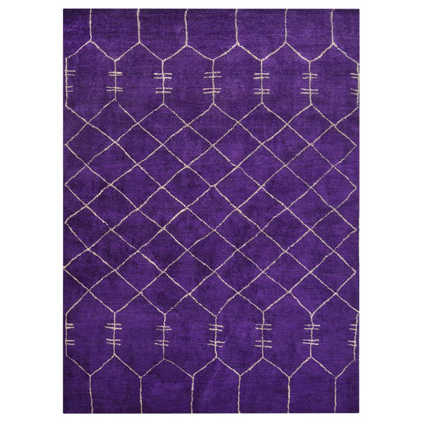 Solids, Stripes & Subtle Patterns Collection: Hand Knotted Loom Silk Area Rugs (Assorted Colors, Patterns and Sizes)