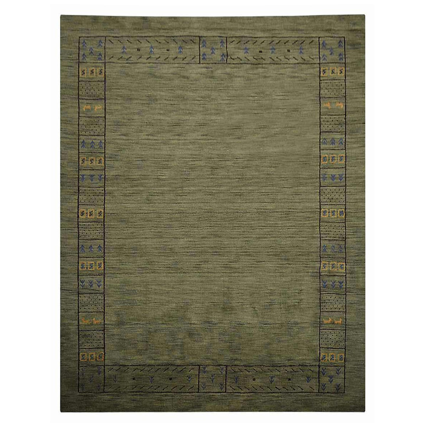 Petite Prints and Stripes Collection: Hand Knotted Wool Area Rugs (Assorted Patterns, Colors and Sizes)