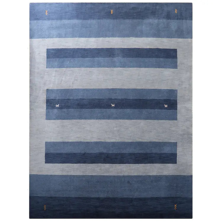 Graphic Stripes Collection: Hand Knotted Loom Wool Area Rugs (Assorted Colors , Patterns and Sizes)