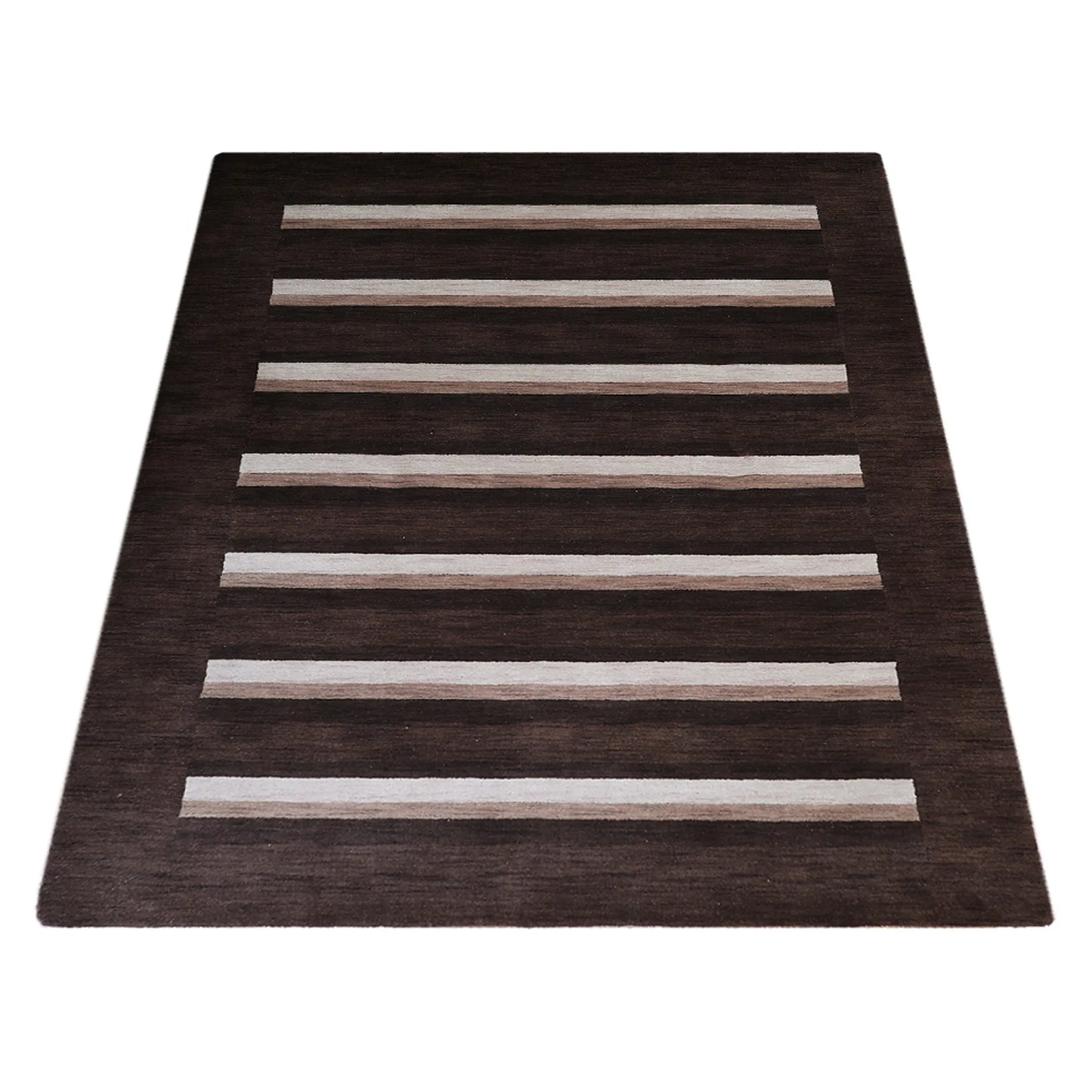 Graphic Stripes Collection: Hand Knotted Loom Wool Area Rugs (Assorted Colors , Patterns and Sizes)