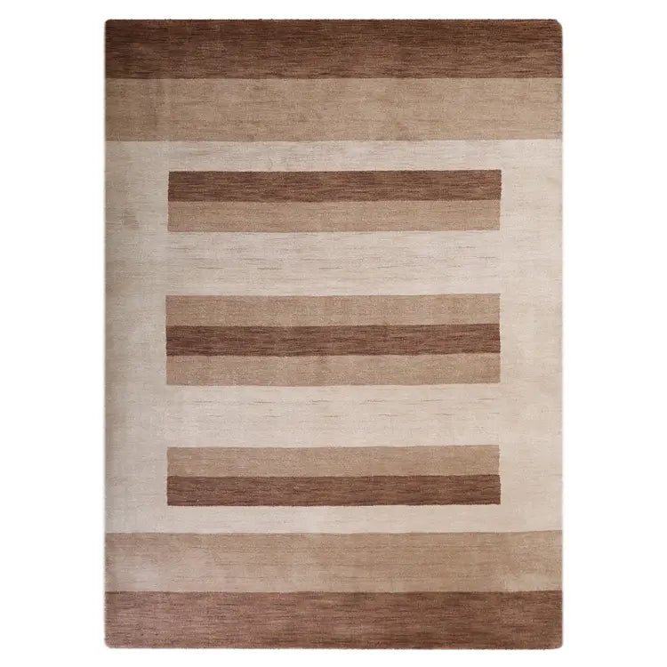 Graphic Stripes Collection: Hand Knotted Loom Wool Area Rugs (Assorted Colors , Patterns and Sizes)