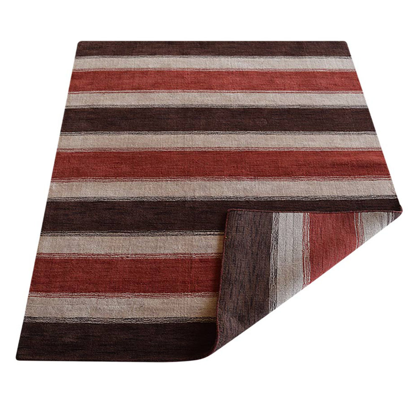 Petite Prints and Stripes Collection: Hand Knotted Wool Area Rugs (Assorted Patterns, Colors and Sizes)