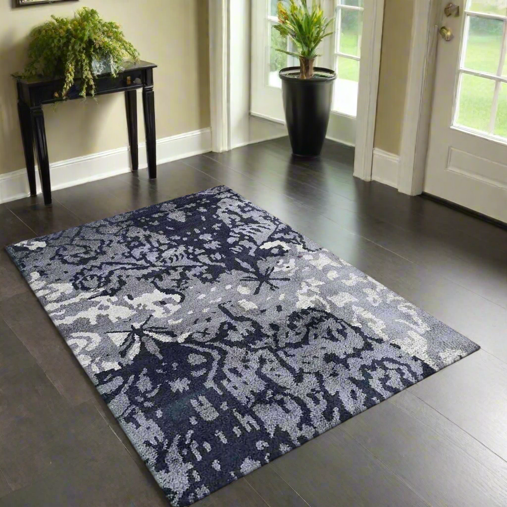 Collection: Abstract Hand Knotted Silk Area Rugs (2 Patterns, Colors and Sizes)