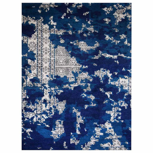 Collection: Abstract Hand Knotted Silk Area Rugs (2 Patterns, Colors and Sizes)