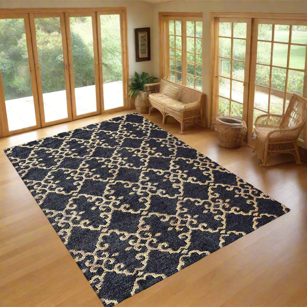 Contemporary Collection: Hand Knotted Sumak Jute Area Rugs - Assorted Colors, Patterns and Sizes