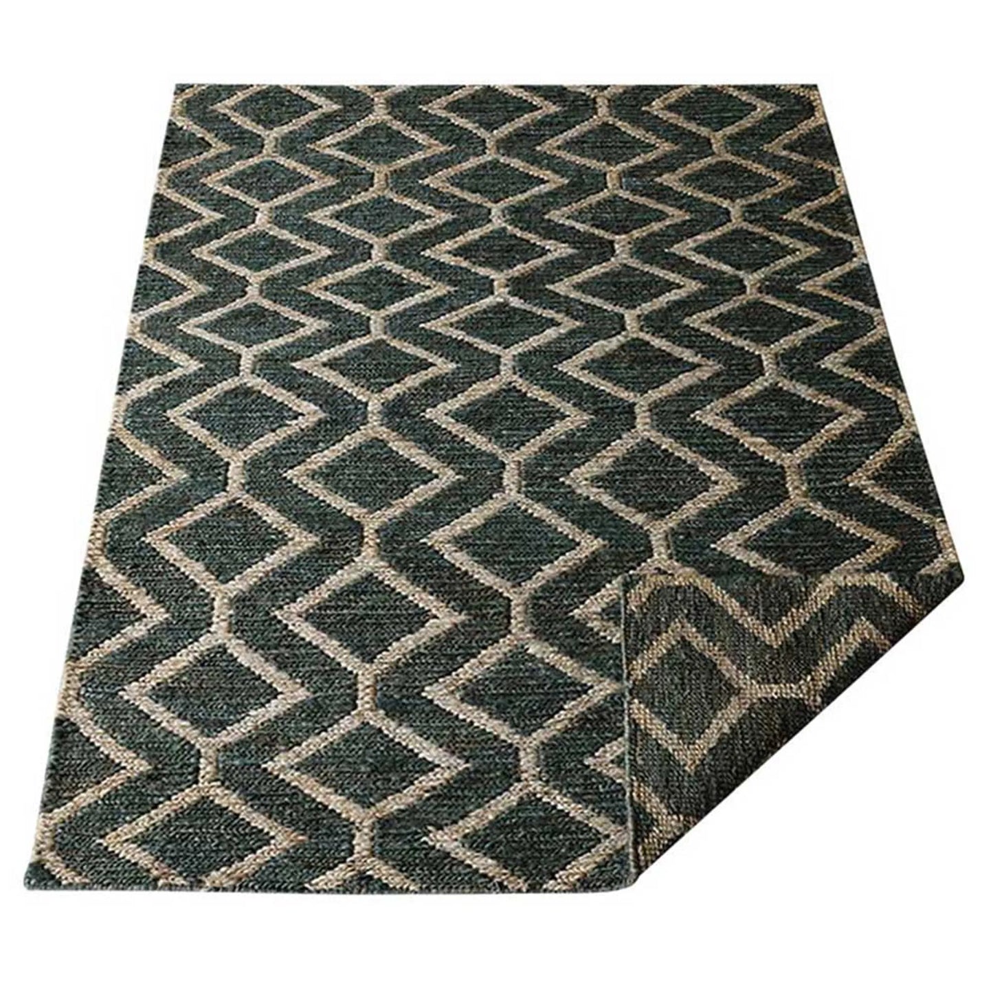 Collection: Hand Knotted Sumak Jute Geometric Area Rugs