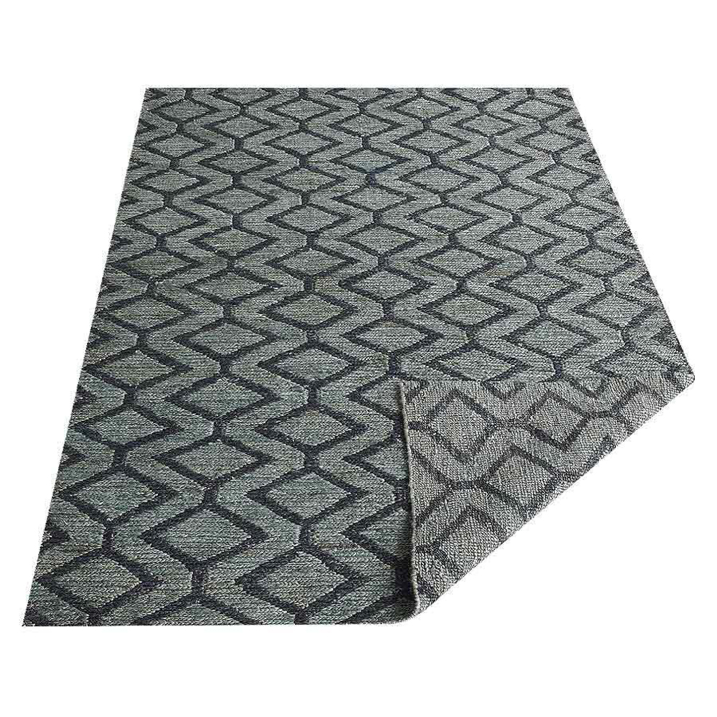 Collection: Hand Knotted Sumak Jute Geometric Area Rugs