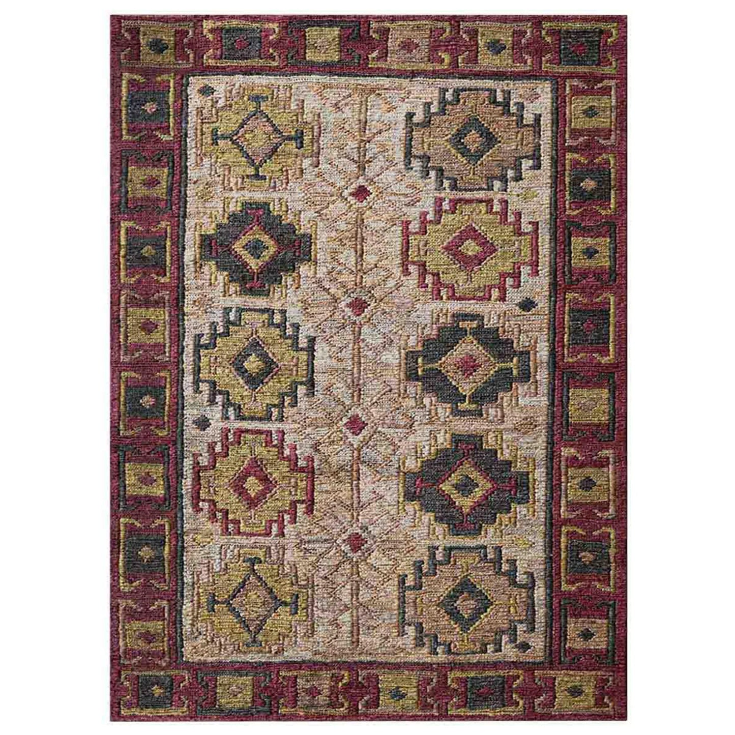 Tribal Collection: Hand-Knotted Sumak Jute Area Rugs (Assorted Colors, Patterns and Sizes)