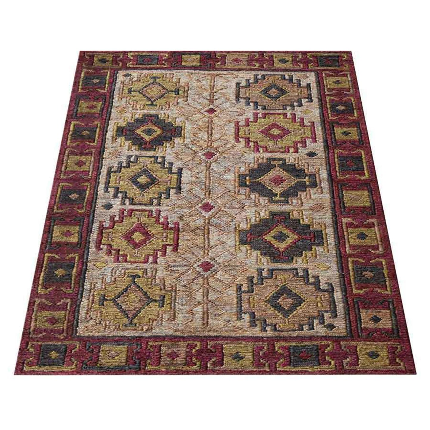 Tribal Collection: Hand-Knotted Sumak Jute Area Rugs (Assorted Colors, Patterns and Sizes)