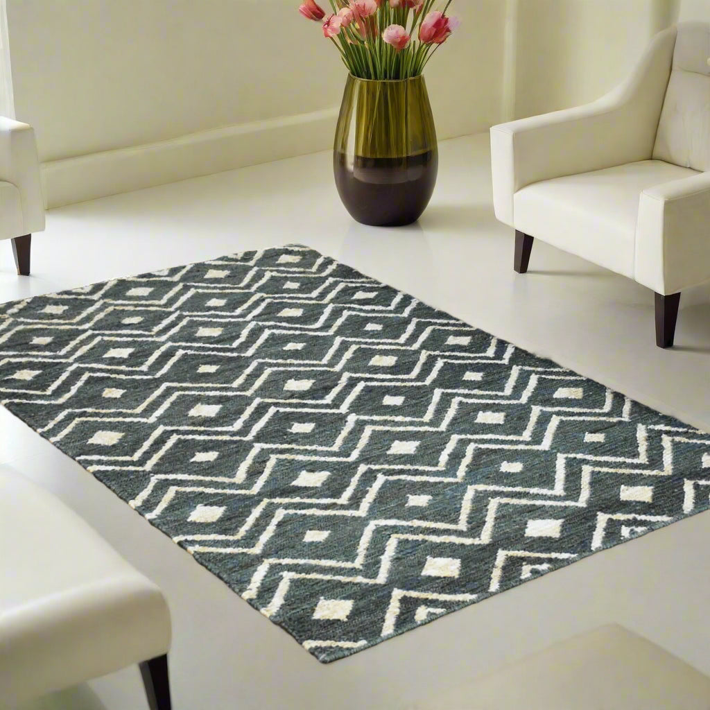 Contemporary Collection: Hand Knotted Sumak Jute Area Rugs - Assorted Colors, Patterns and Sizes