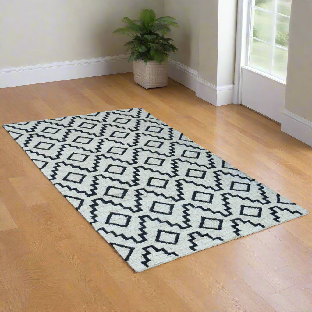 Collection: Hand Knotted Sumak Jute Geometric Area Rugs