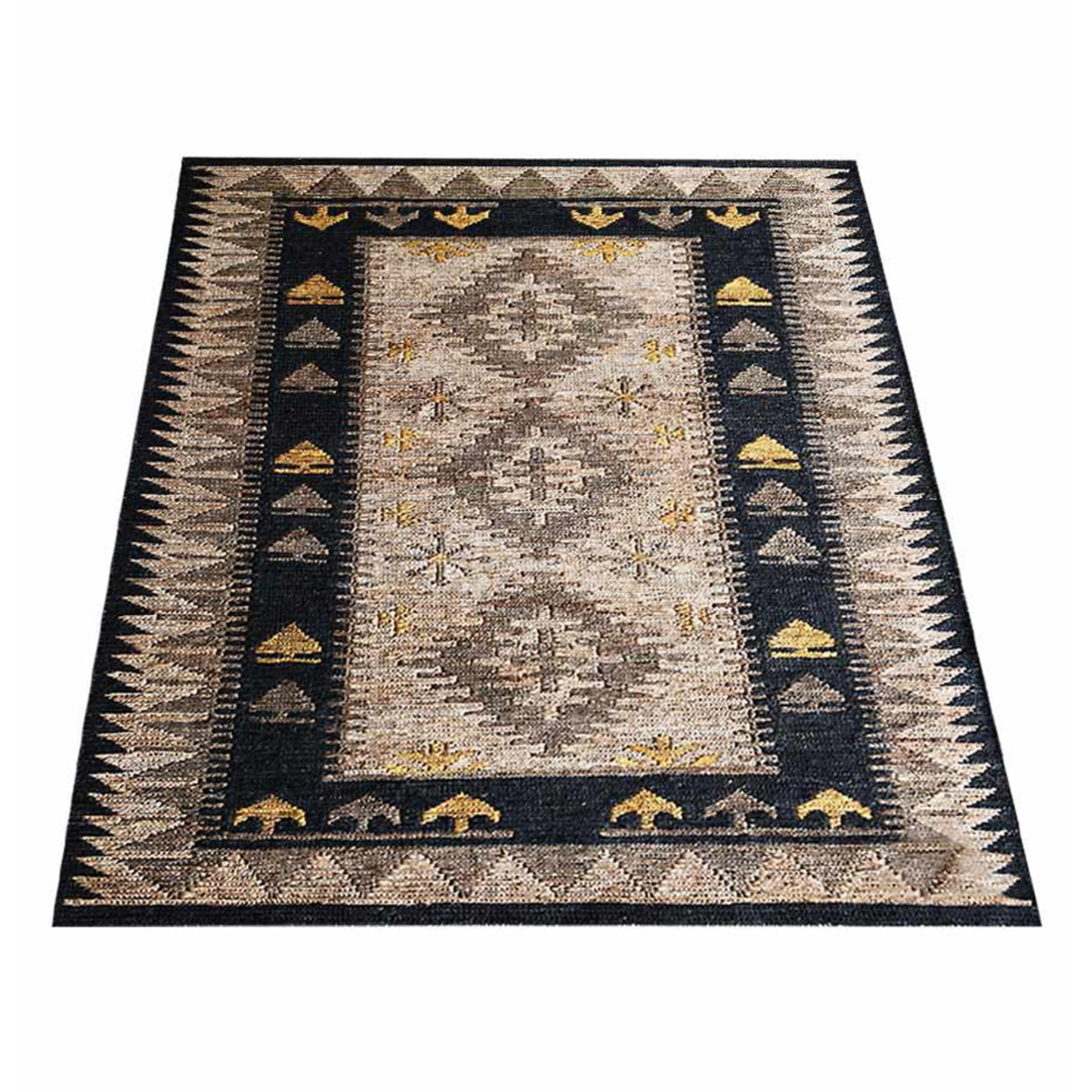 Tribal Collection: Hand-Knotted Sumak Jute Area Rugs (Assorted Colors, Patterns and Sizes)