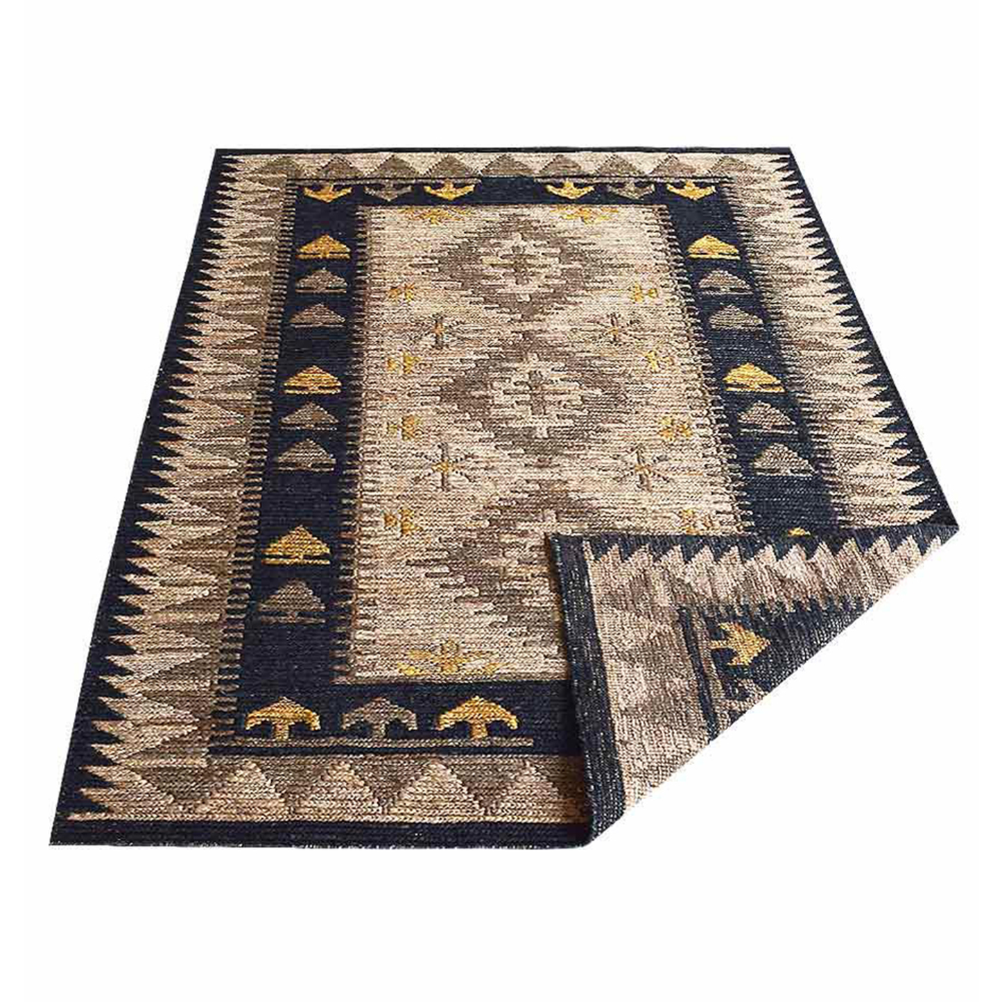 Tribal Collection: Hand-Knotted Sumak Jute Area Rugs (Assorted Colors, Patterns and Sizes)